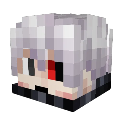kaichan55 Minecraft avatar head, 3D render