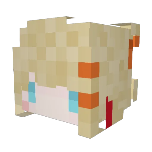 kaicicle Minecraft avatar head, 3D render