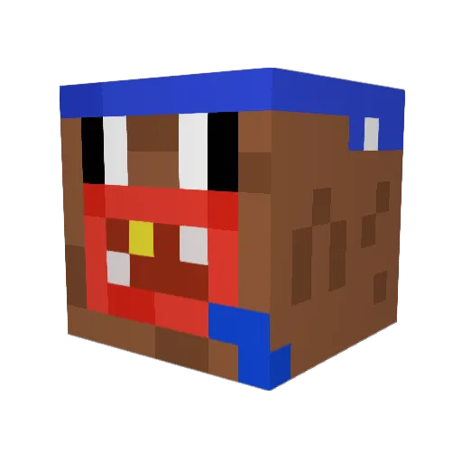 kaidenha Minecraft avatar head, 3D render