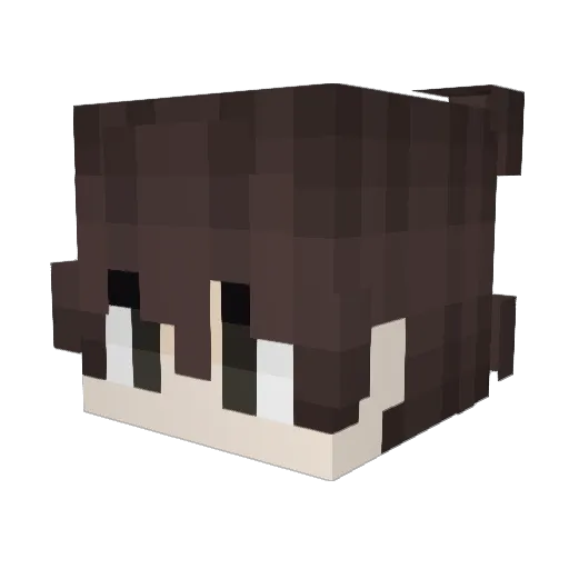 kaidennv Minecraft avatar head, 3D render