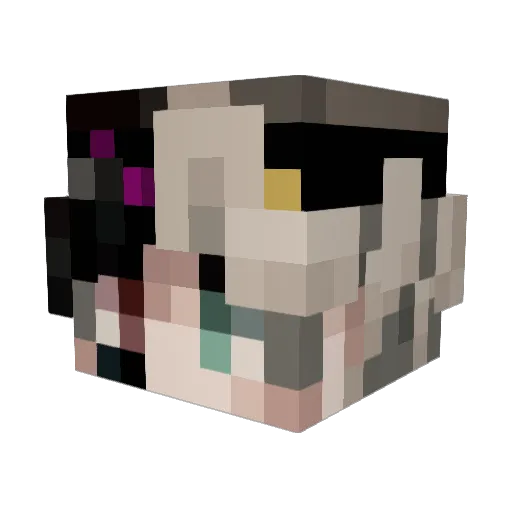 kaident1 Minecraft avatar head, 3D render
