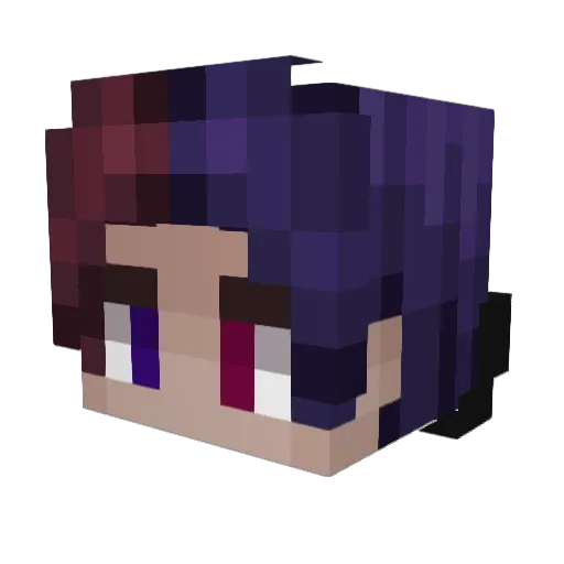 kaidockin Minecraft avatar head, 3D render