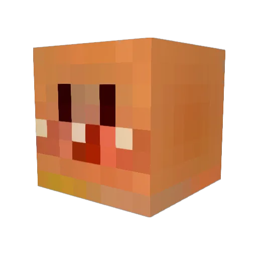 kaigarax Minecraft avatar head, 3D render