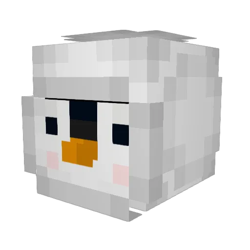 kaihae Minecraft avatar head, 3D render
