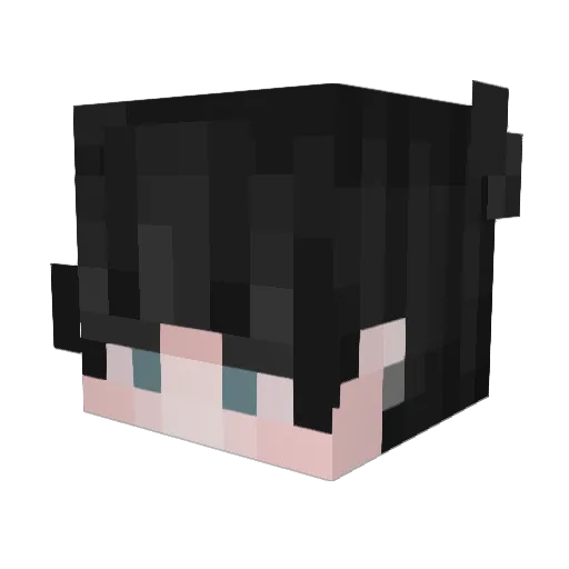kaihuaren Minecraft avatar head, 3D render