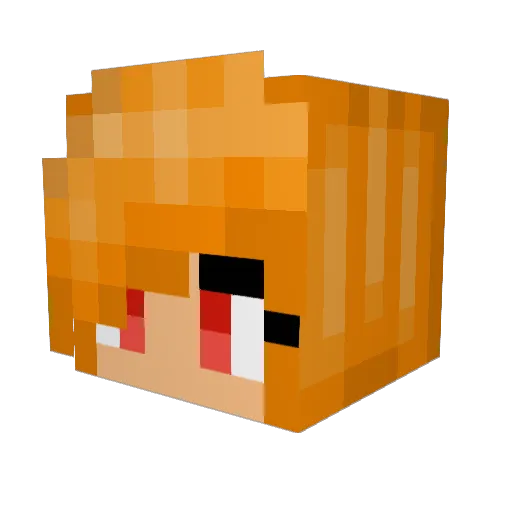 kaii245 Minecraft avatar head, 3D render