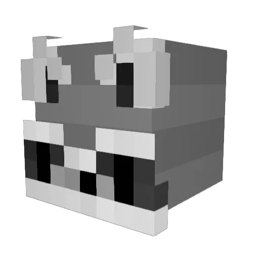 kaiidee Minecraft avatar head, 3D render