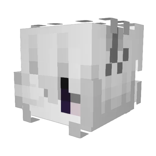 kaiidouz Minecraft avatar head, 3D render