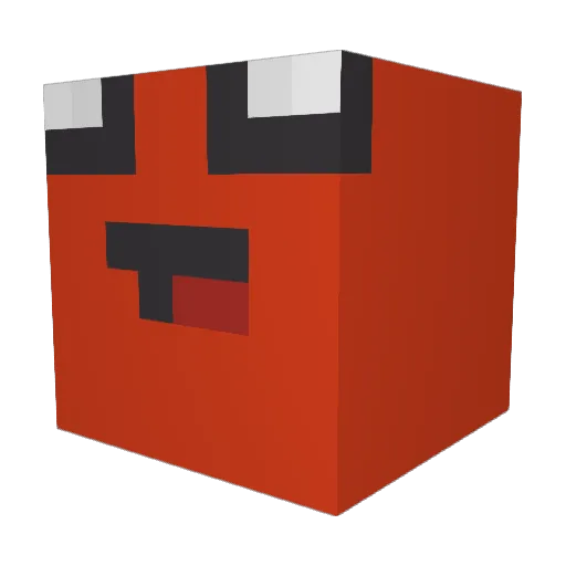 kaiiiiiii Minecraft avatar head, 3D render