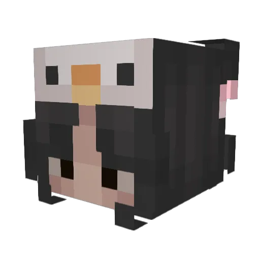 kaiipy Minecraft avatar head, 3D render