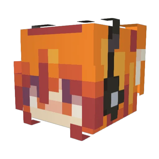 kaiju1208 Minecraft avatar head, 3D render