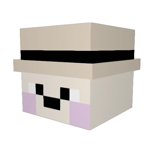 kaiju6 Minecraft avatar head, 3D render