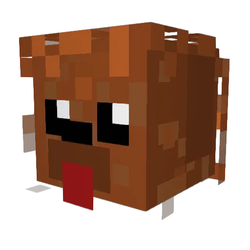 kaikaicai Minecraft avatar head, 3D render