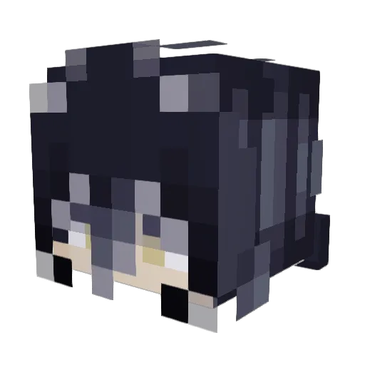 kaikare Minecraft avatar head, 3D render