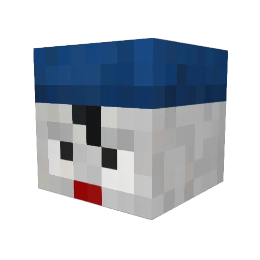 kaikiso_ Minecraft avatar head, 3D render