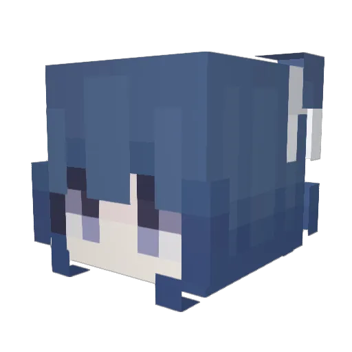 kaileee Minecraft avatar head, 3D render