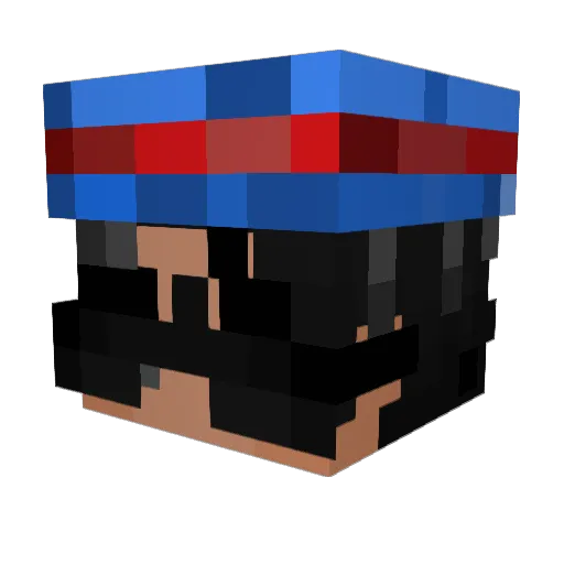 kaileg_1 Minecraft avatar head, 3D render