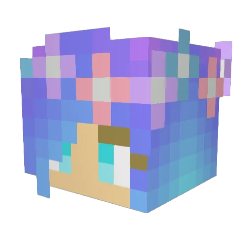 kaileidoscope_ Minecraft avatar head, 3D render