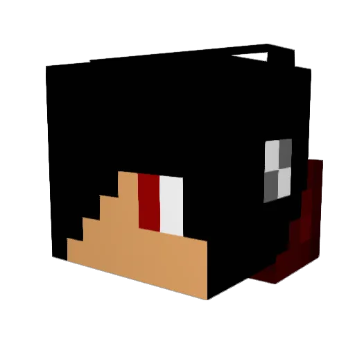 kaiman28 Minecraft avatar head, 3D render