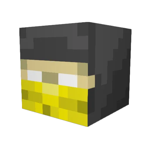 kainafair Minecraft avatar head, 3D render