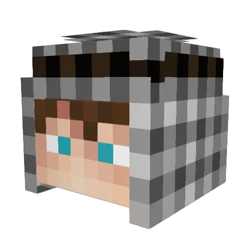 kainewashere Minecraft avatar head, 3D render