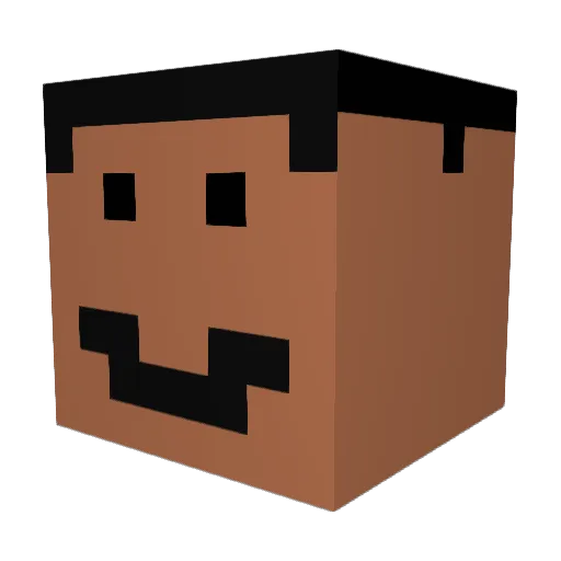 kaiperera Minecraft avatar head, 3D render