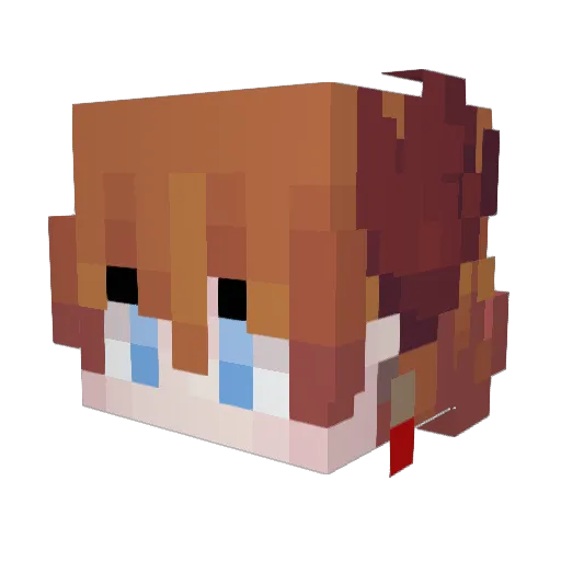 kairikh Minecraft avatar head, 3D render