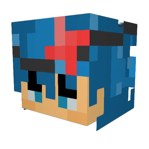 kairo_sunshine0 Minecraft avatar head, 3D render