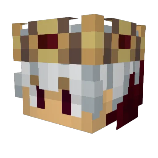 kairoezz Minecraft avatar head, 3D render