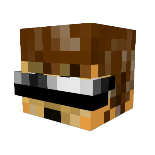 kairu666 Minecraft avatar head, 3D render