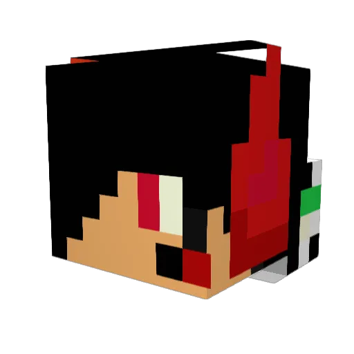 kais27 Minecraft avatar head, 3D render