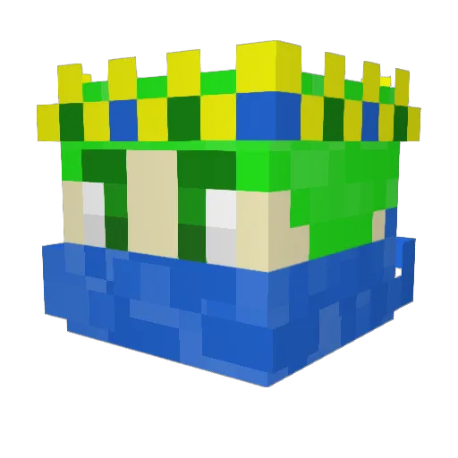 kaiser_geo Minecraft avatar head, 3D render