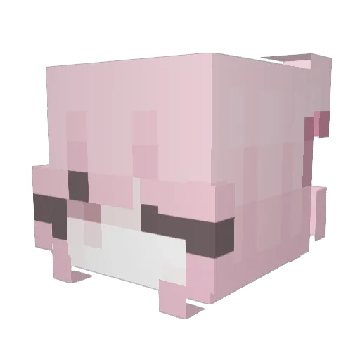 kaiserinelke Minecraft avatar head, 3D render