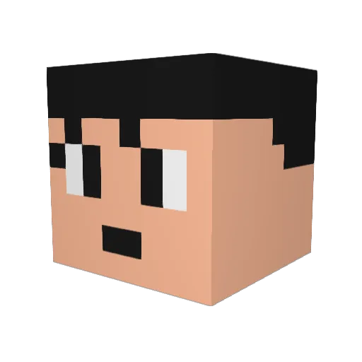 kaisi0920 Minecraft avatar head, 3D render