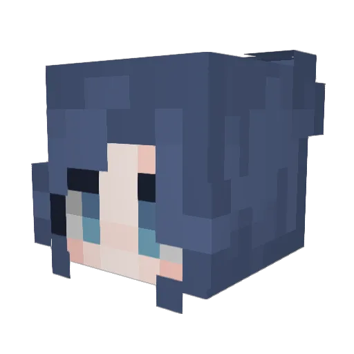 kaisote Minecraft avatar head, 3D render