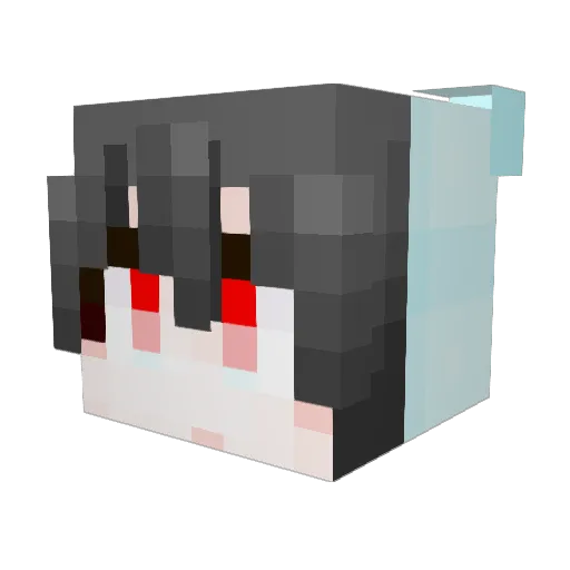 kaist_student Minecraft avatar head, 3D render