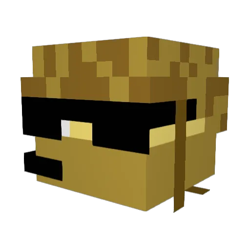 kaisteiner Minecraft avatar head, 3D render