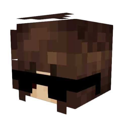 kait9mm Minecraft avatar head, 3D render