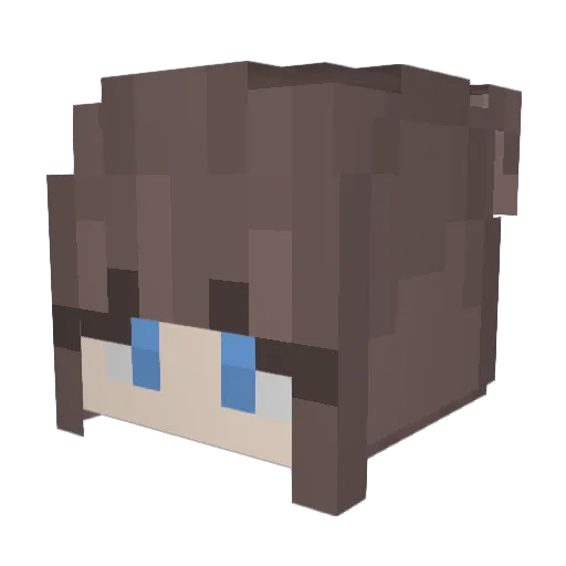 kaitan0318 Minecraft avatar head, 3D render