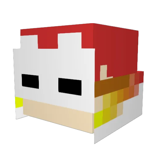 kaitan798 Minecraft avatar head, 3D render