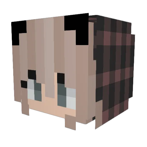 kaitdabate Minecraft avatar head, 3D render