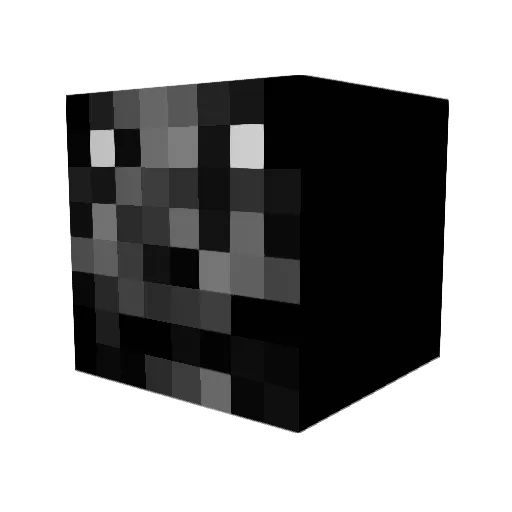 kaithatsyou Minecraft avatar head, 3D render