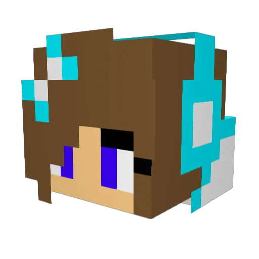 kaitlin2004 Minecraft avatar head, 3D render