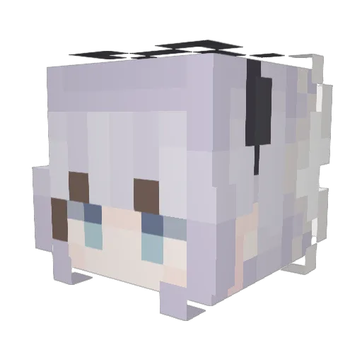 kaitlo Minecraft avatar head, 3D render