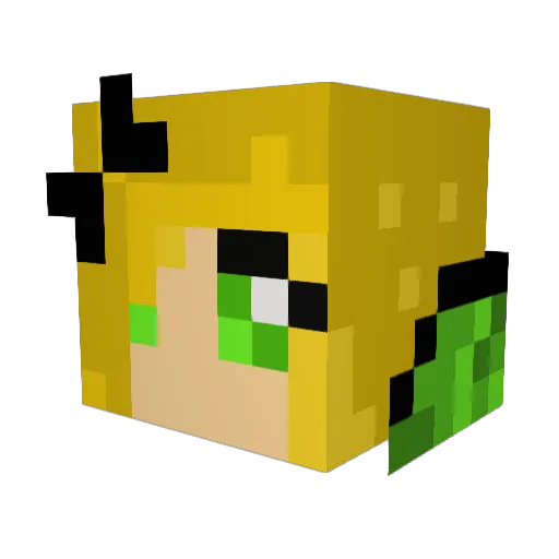 kaitlynm26 Minecraft avatar head, 3D render