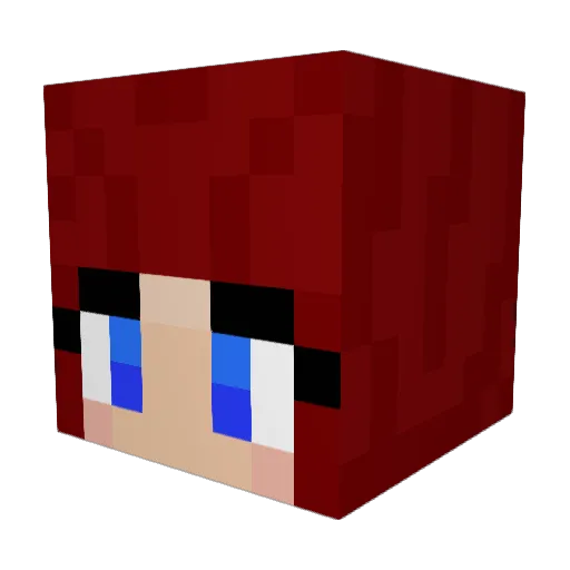 kaito_l06 Minecraft avatar head, 3D render