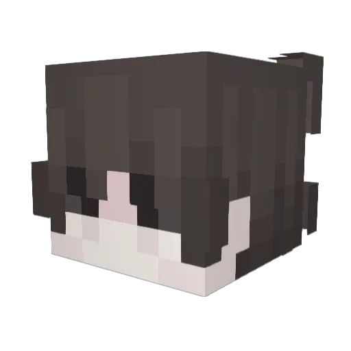 kaitoiu Minecraft avatar head, 3D render
