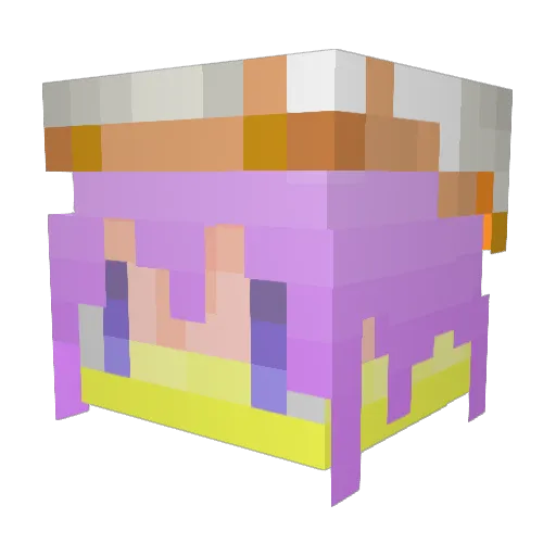 kaitoyellow Minecraft avatar head, 3D render