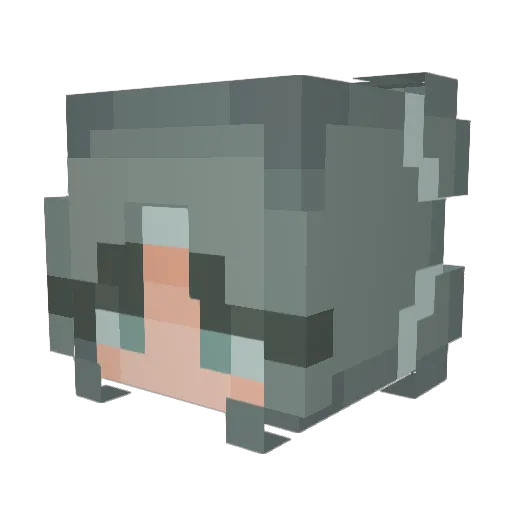 kaitpricot Minecraft avatar head, 3D render