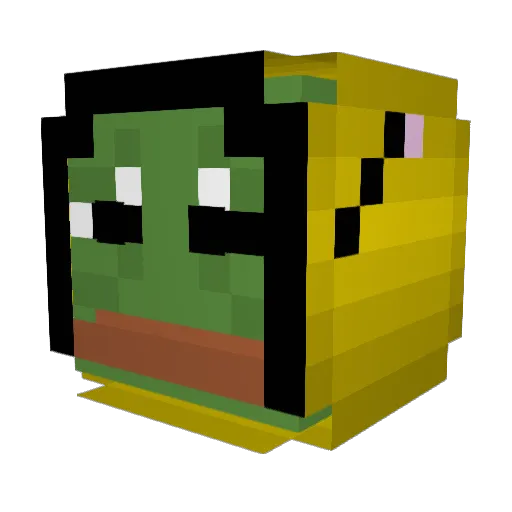 kaitsmiles Minecraft avatar head, 3D render